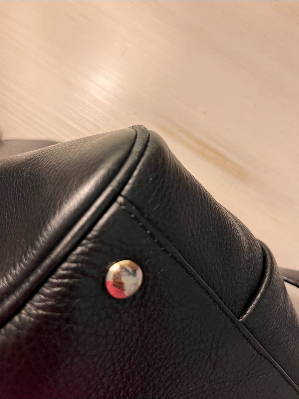 COACH F26121 Avery Black Pebbled Leather Footed Tassel Satchel Crossbody handbag - Picture 12 of 15